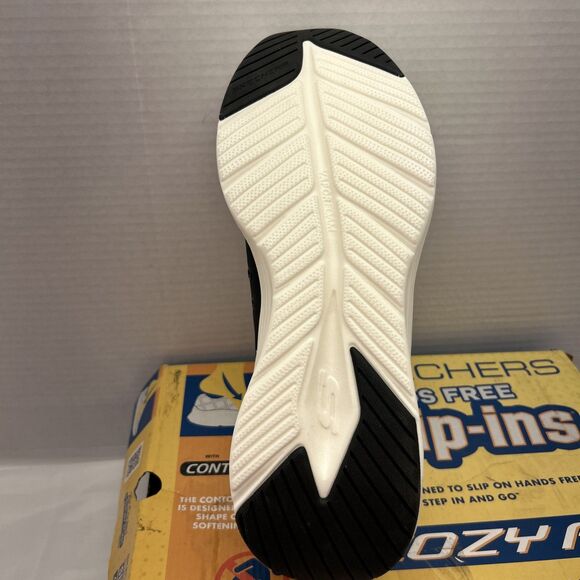 Skechers Slip-Ins Black White Sole Cozy Fit Hands Free Men Sz 14 New in Box - Picture 7 of 11